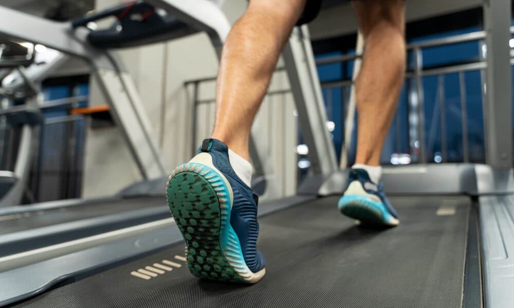 Man on treadmill
