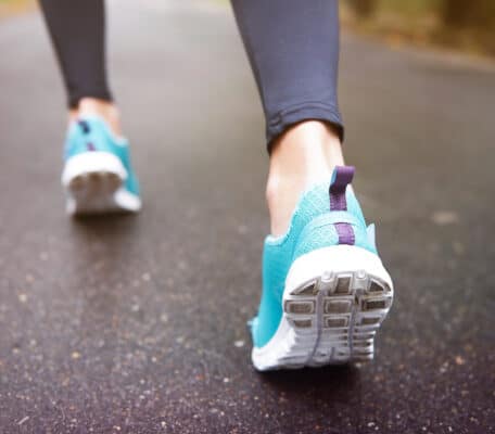 Woman in Running Shoes