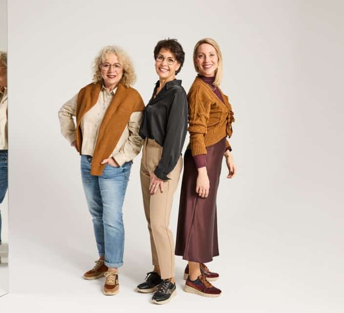 Happy Ladies with Orthotic Shoes