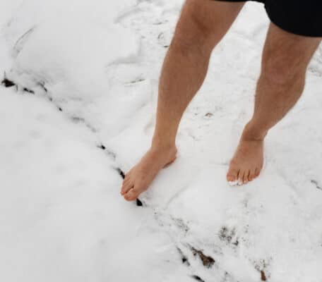 Bare Foot in the Snow